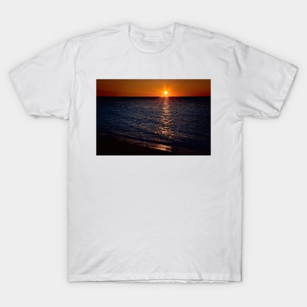 Sunset Over Lake Erie T-Shirt by irishmurr